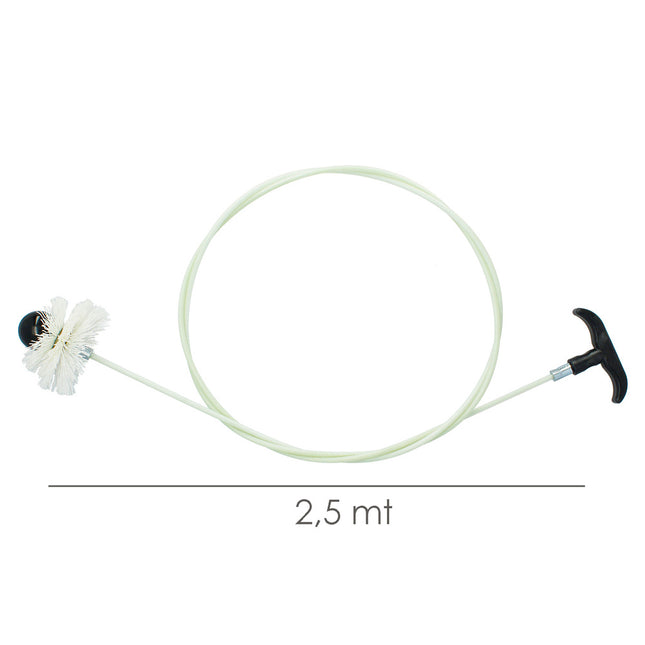 Deshollinador kit estufa pellet 80/100 mm 2,5 m