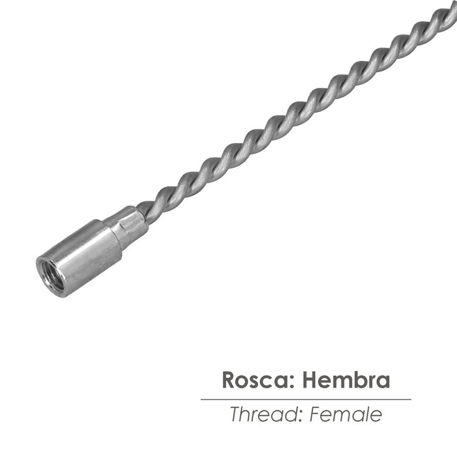 Mango flexible para cepillos M12 1mt "t"