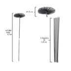 Chimney sweep brush kit chimneys 6.7 meters x 250 mm diameter.