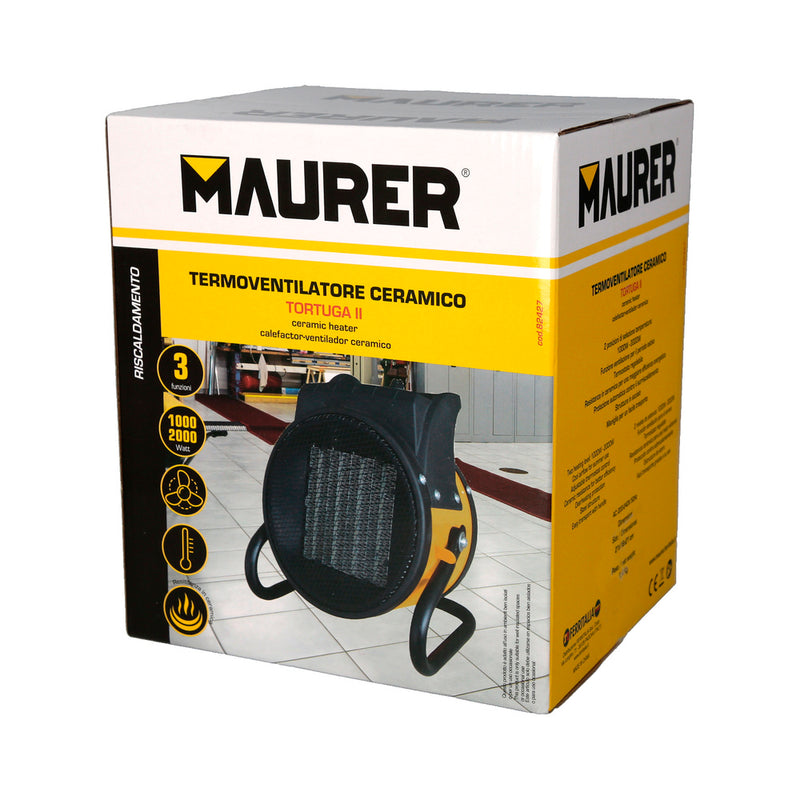 Calefactor termoventilador ceramico cañon suelo y pared 1000 / 2000 watt. cañon aire caliente, cañon calefactor 2 potencias