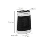Termoventilador cerámico oscilante 1000/1500 watt.