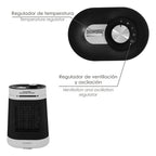 Termoventilador cerámico oscilante 1000/1500 watt.