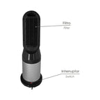 Termoventilador cerámico oscilante con mando 1.300 / 2.000 watt. Temporizador 12 horas.