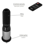 Termoventilador cerámico oscilante con mando 1.300 / 2.000 watt. Temporizador 12 horas.