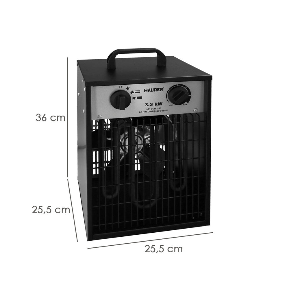 Industrial heater 1650 / 3300 watt. Hot air cannon.