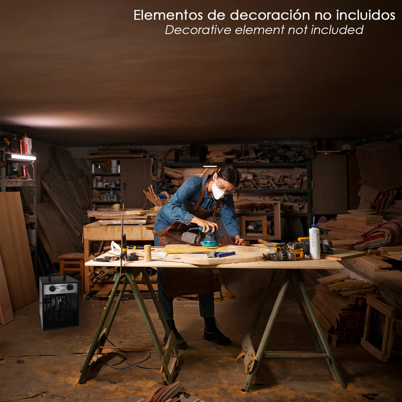 Calefactor industrial 1650 / 3300 watt. cañon aire caliente