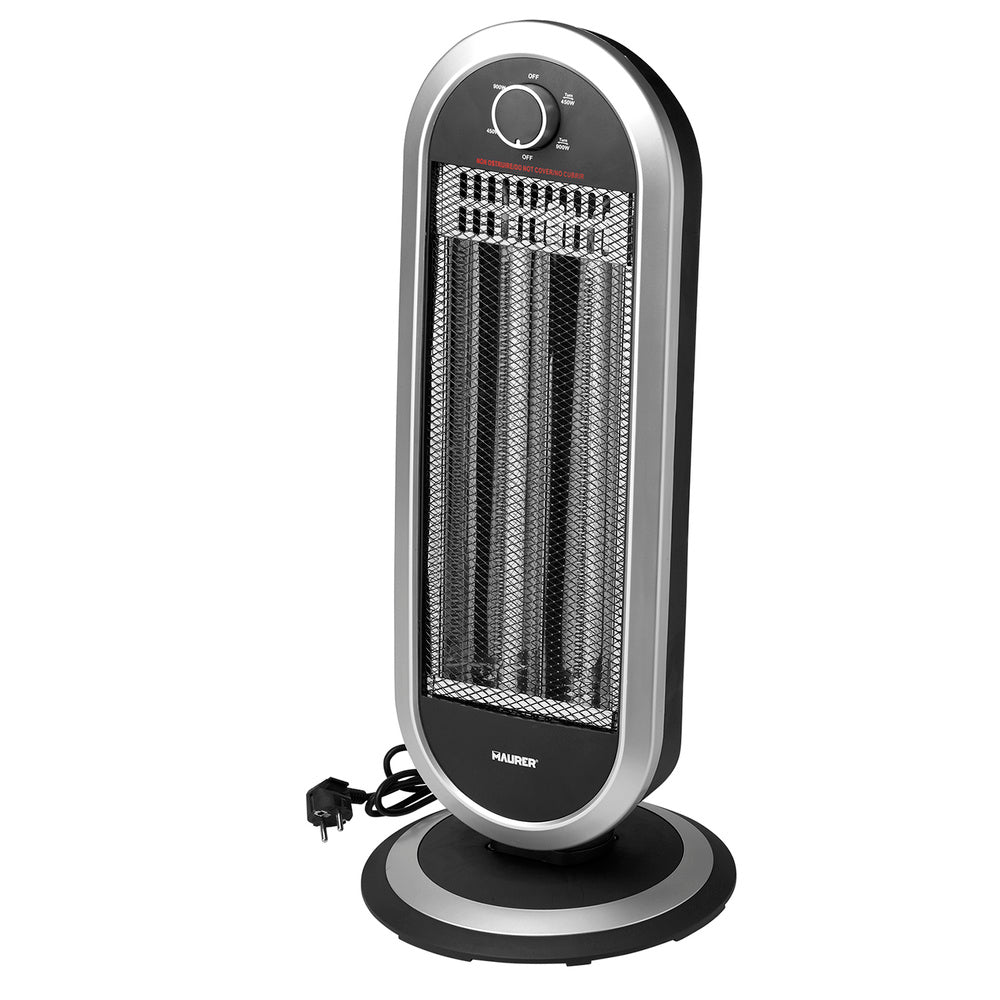 Oscillating carbon heater 450 / 900 watt.