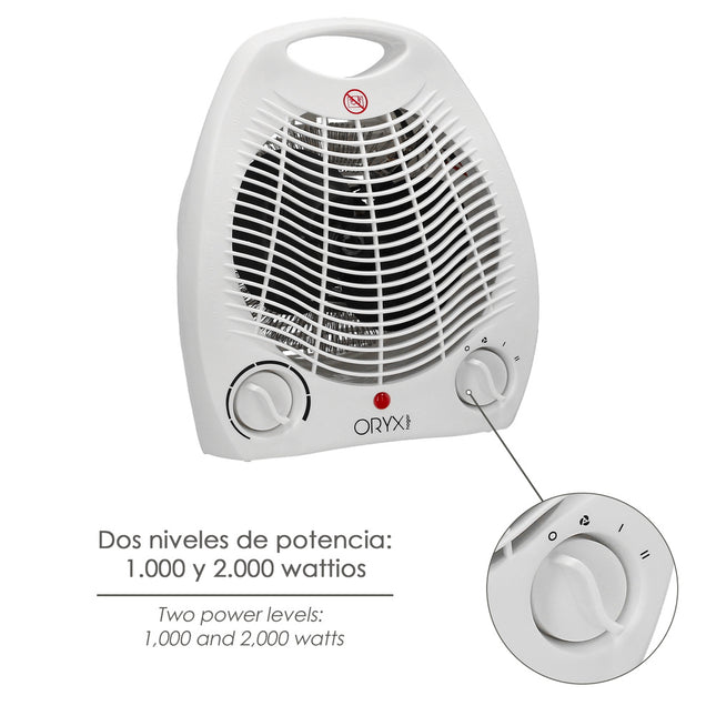 Termoventilador ovalado 1000 / 2000w
