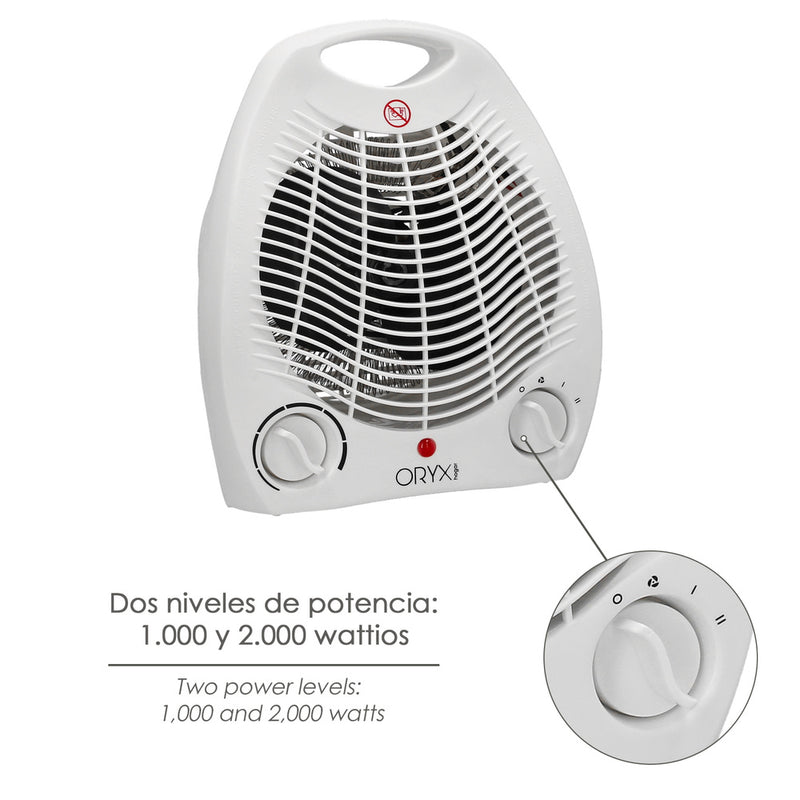 Termoventilador ovalado 1000 / 2000w