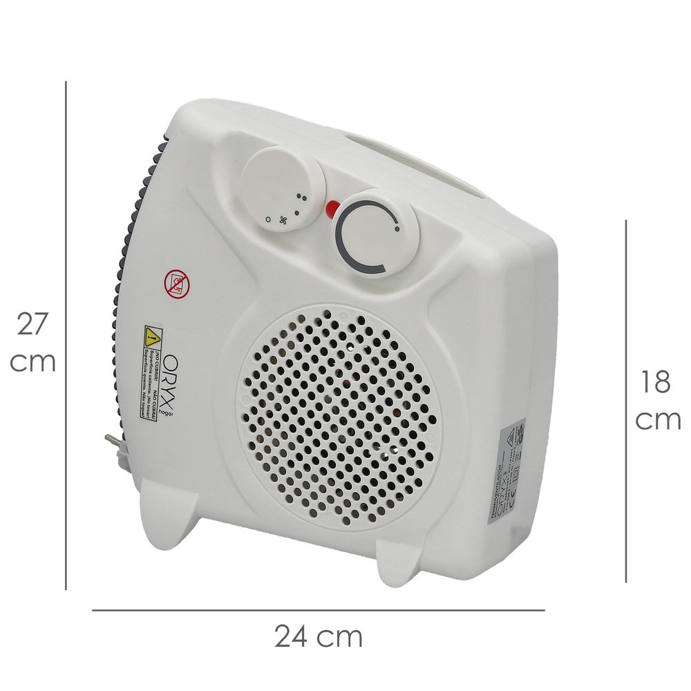 Vertical fan heater 1000/2000 watt.