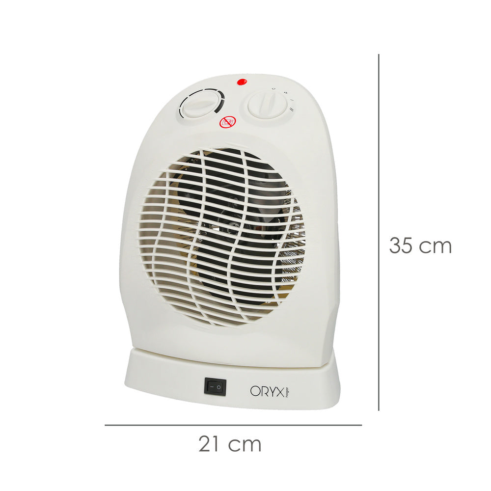 Oscillating fan heater 1000 / 2000W