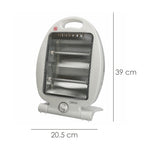 Estufa radiante pie oscilante 400 / 800w