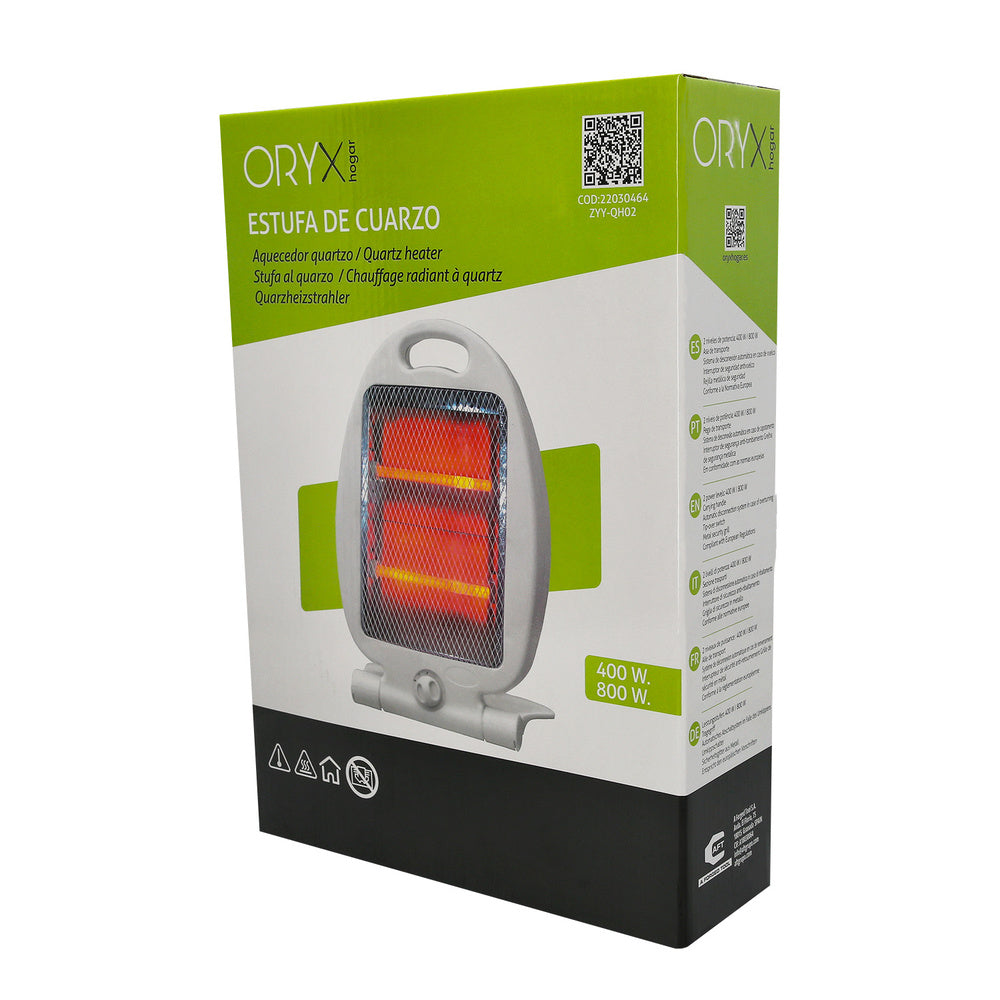Oscillating radiant heater with stand 400 / 800W
