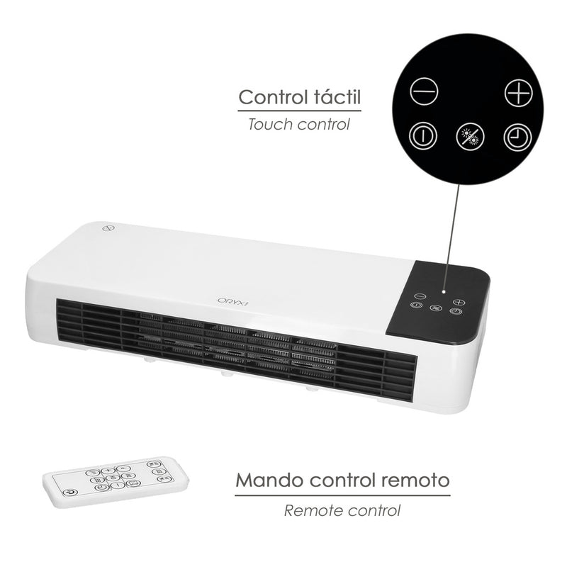 Termoconvector de pared split 1000 / 2000 watt