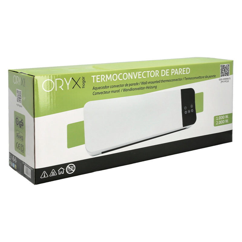 Termoconvector de pared split 1000 / 2000 watt