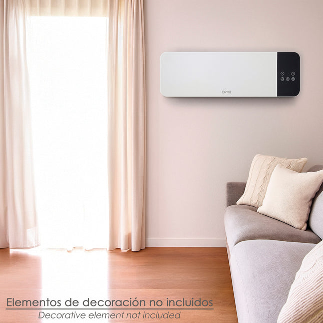 Termoconvector de pared split 1000 / 2000 watt