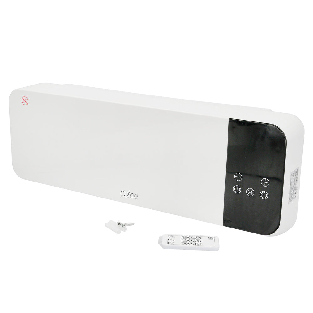Wall-mounted split convection heater 1000 / 2000 watt.