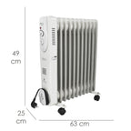Radiador a óleo 2500w com 11 elementos