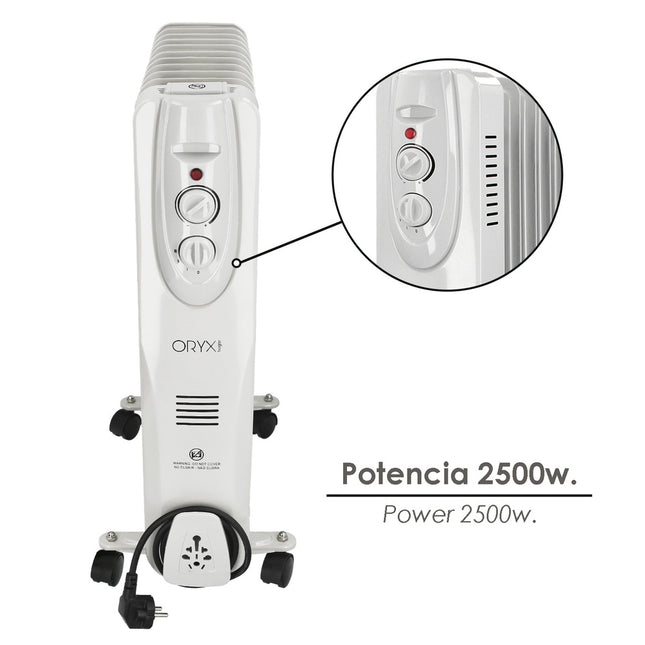 Radiador aceite 2500w 11 elementos
