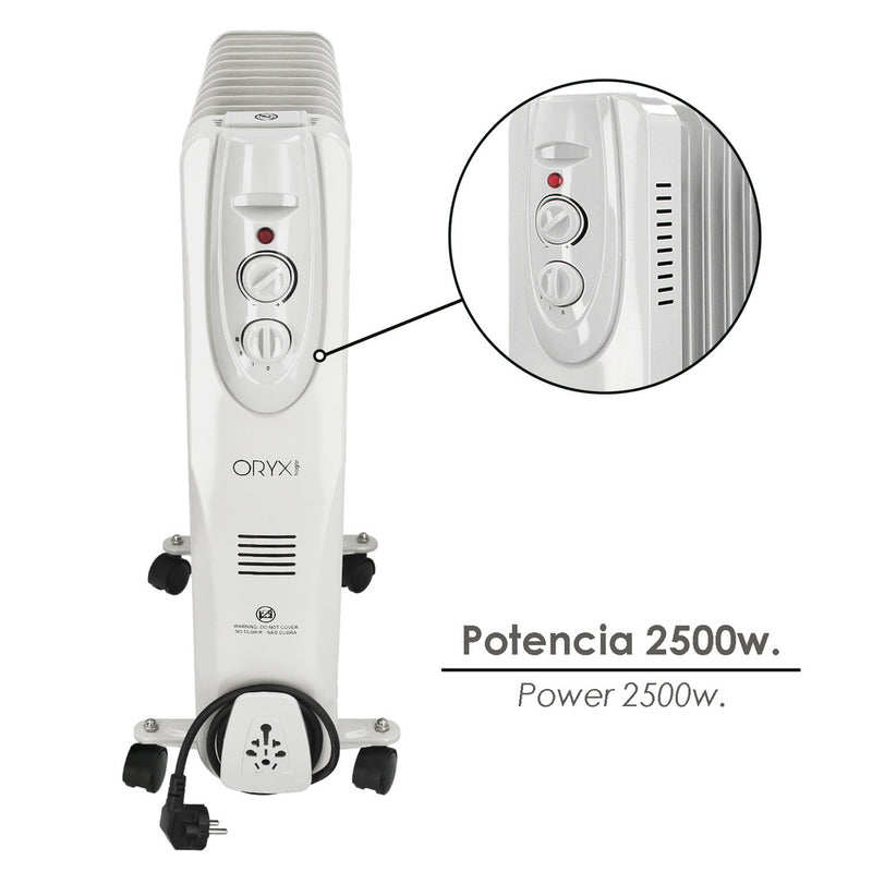 Radiador aceite 2500w 11 elementos