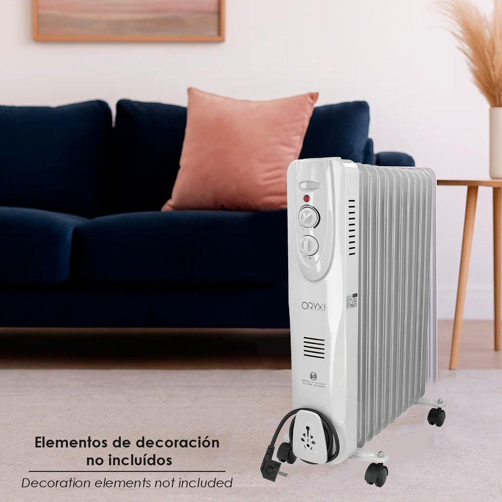 2500w 11-element oil-filled radiator