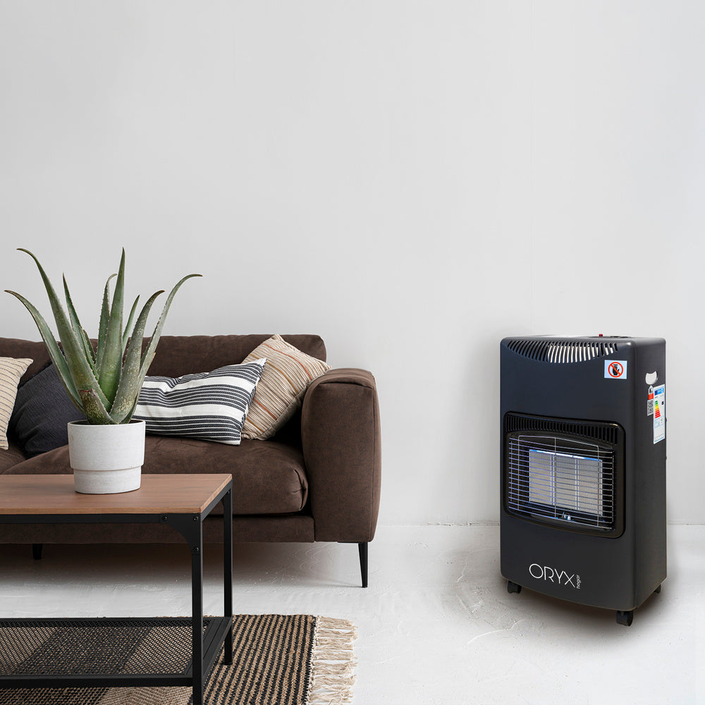 Infrared ceramic gas heater 4.5 kw. 3 power levels, triple safety system, with wheels, piezo-electric ignition