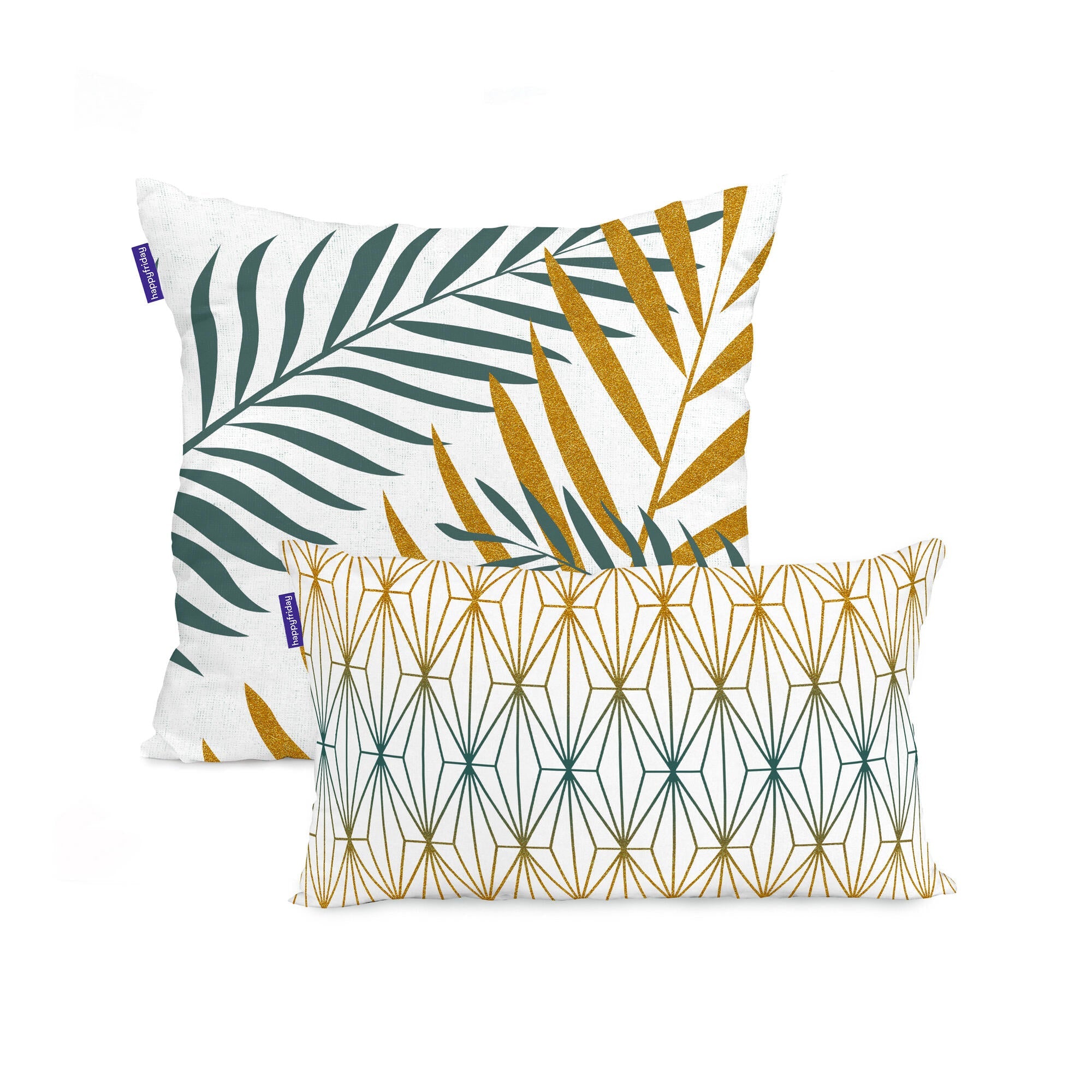 Foliage mint Funda de cojín 50x50 + 50x30 cm