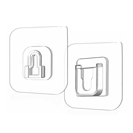 Multi-Surface Double-Sided Adhesive Wall Hooks