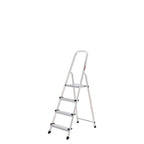 4-step aluminum folding ladder, household use, non-slip, lightweight and durable