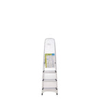 4-step aluminum folding ladder, household use, non-slip, lightweight and durable