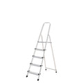 Aluminum 5-step folding ladder, household use, non-slip, light and resistant