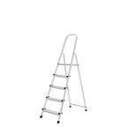 Aluminum 5-step folding ladder, household use, non-slip, light and resistant