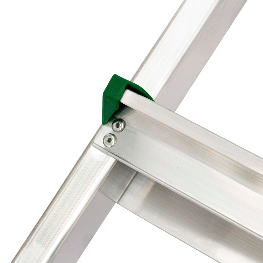 Escalera aluminio 7 peldaños plegable, uso doméstico, antideslizante, ligera y resistente