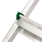 Escalera aluminio 7 peldaños plegable, uso doméstico, antideslizante, ligera y resistente
