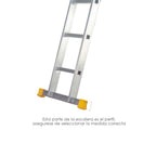 Ponteira para escadote 2 e 3 degraus / escadote multiposições com perfil 58 mm versão 2019