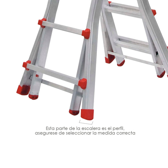 Contera escaleras telescopicas perfil de 67 mm. tramos interior. version 2019