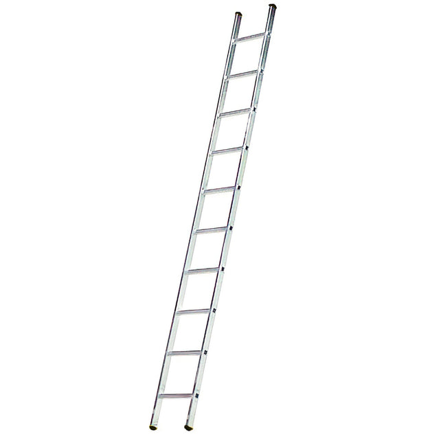 Escalera Aluminio 1 Tramo, 14 Peldaños. Antideslizante, Resistente.