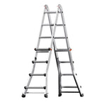 Escalera telescópica aluminio  5+5 peldaños