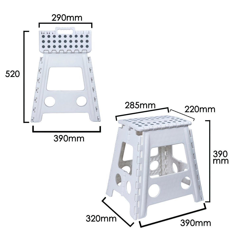 Taburete plegable 29x22x39 cm