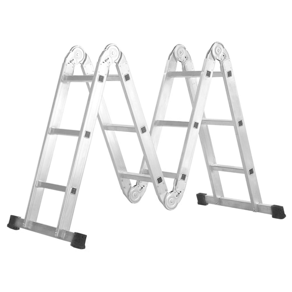 Escalera multiposicional aluminio 6 rotulas 12 peldaños