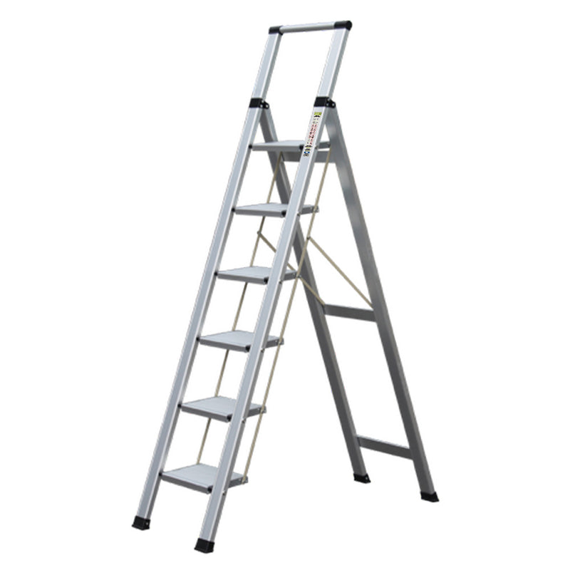 Escalera plana aluminio 6 peldaños