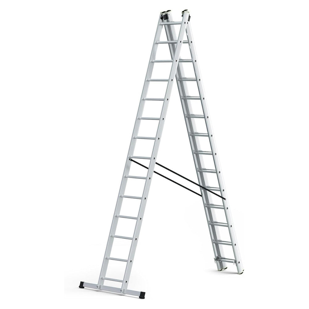 Escalera aluminio industrial 14+14+14   3x4 m