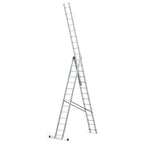 Industrial aluminum ladder 14+14+14 3x4 m