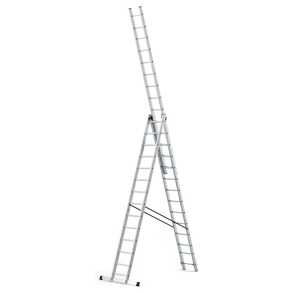 Escalera aluminio industrial 14+14+14   3x4 m