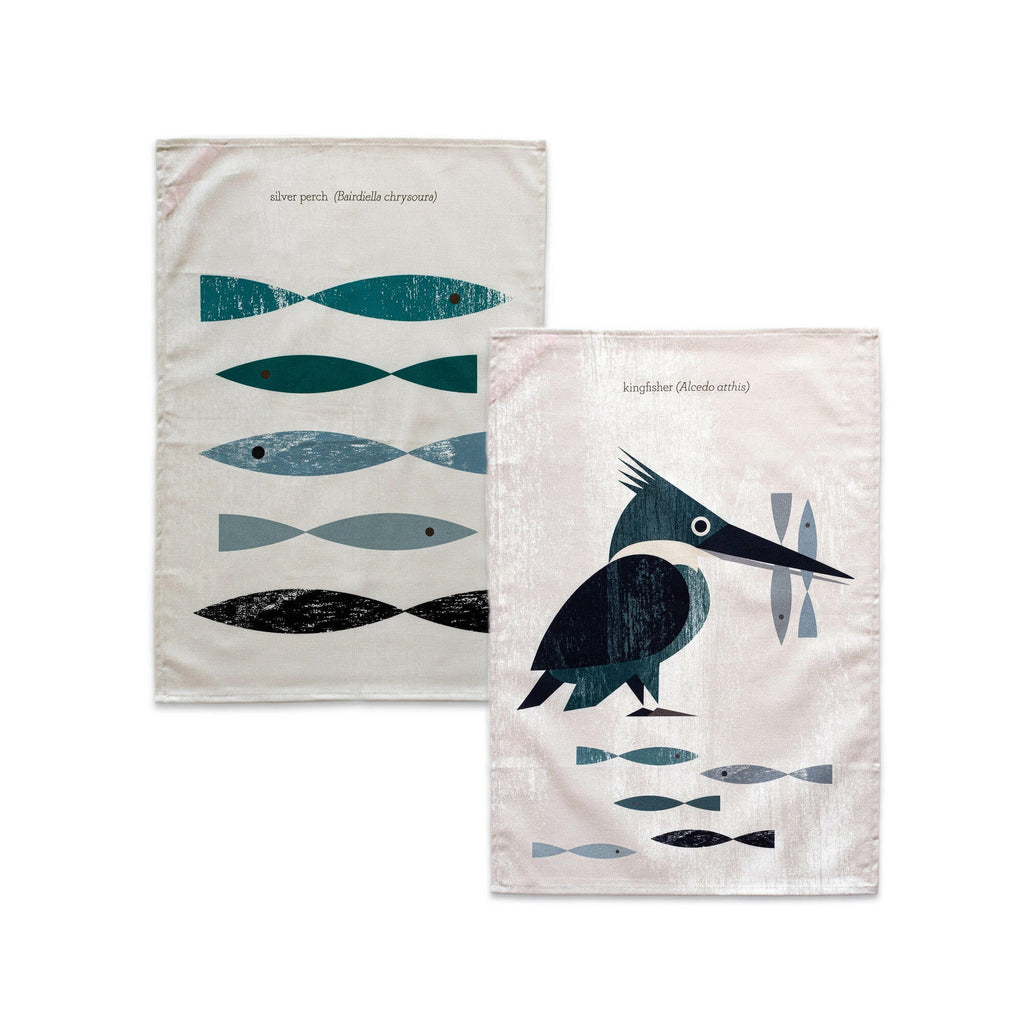 Kingfisher Paño de cocina 2 ud 70x50 cm