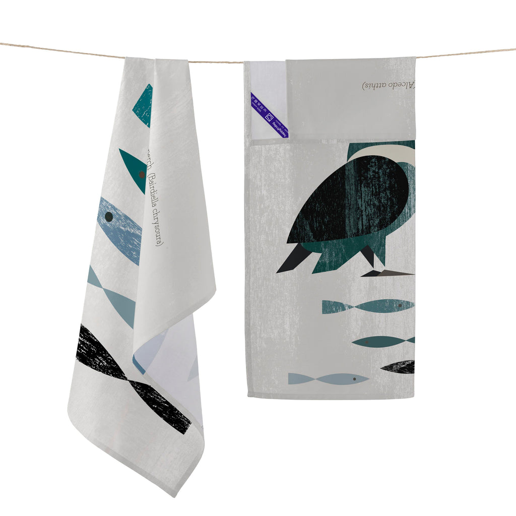 Kingfisher Paño de cocina 2 ud 70x50 cm