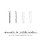 Soporte pelícano regulable para estante 1 / 20 mm blanco  (1 pieza)