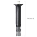 Pata regulable fija 13 / 20 cm negro