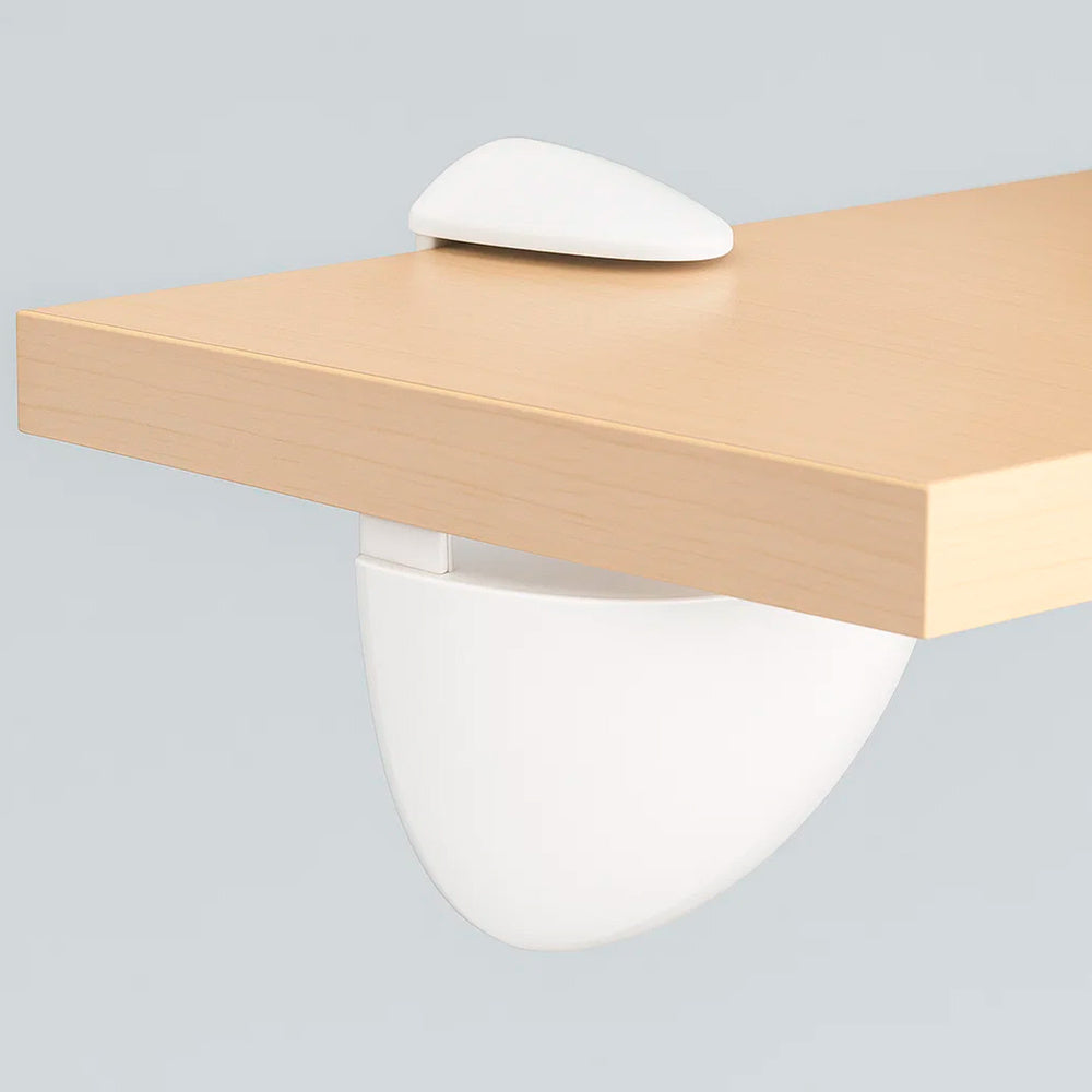 Soporte pelícano regulable para estante 1 / 35 mm blanco  (1 pieza)