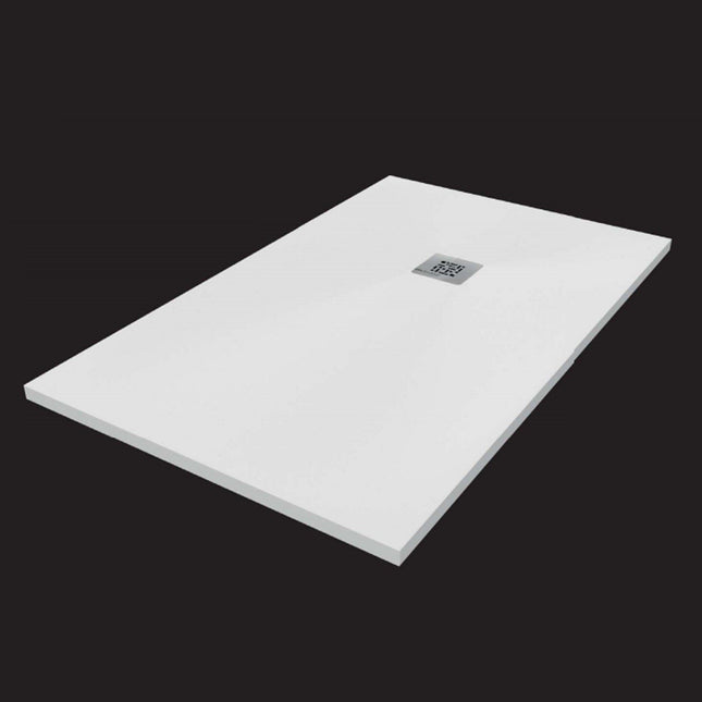 Plato de ducha en resina blanco extraplano ancho 80 cm | 3_BP